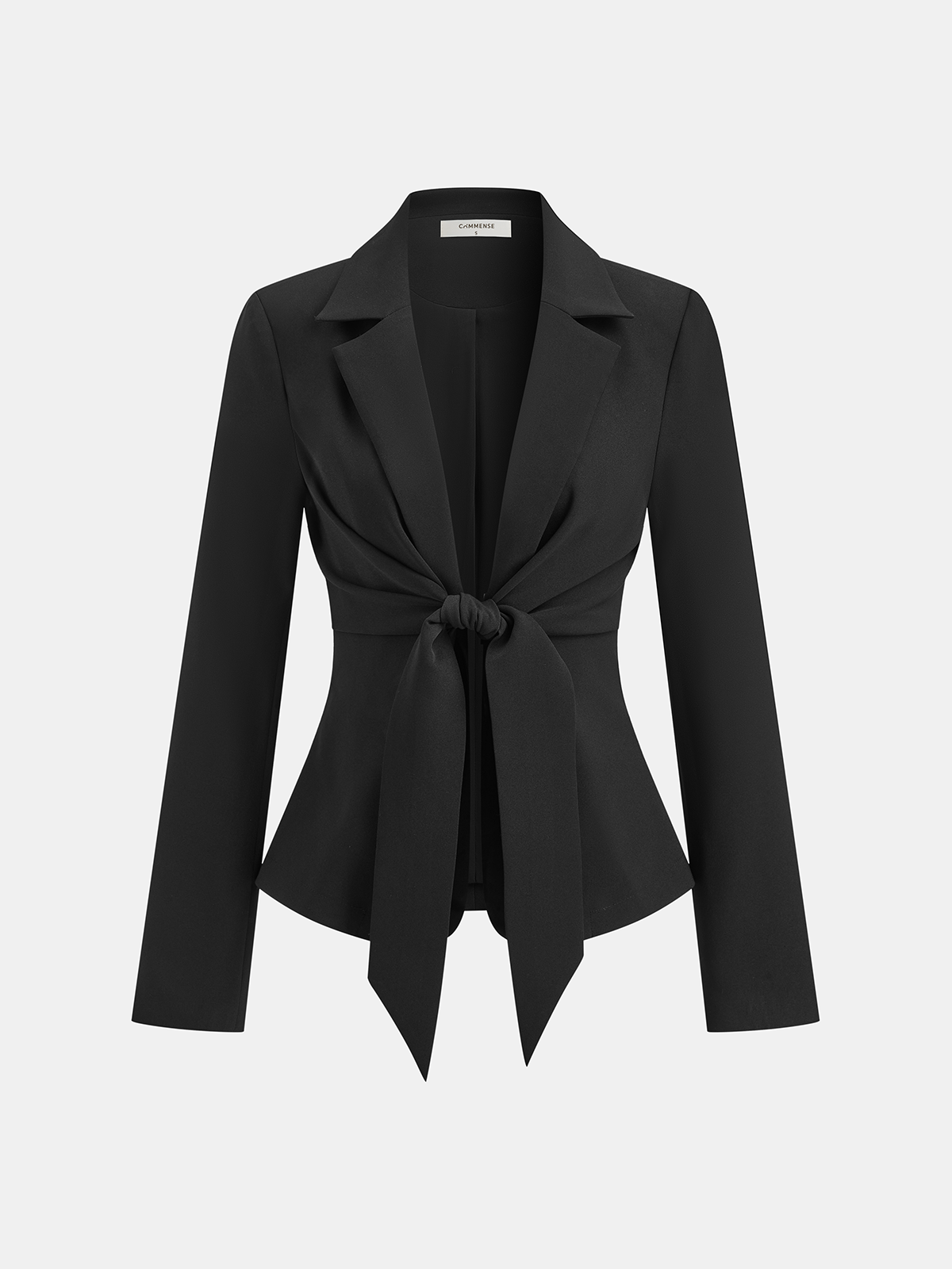 Women's Long Sleeve Tie Front Blazer - CelenoWear