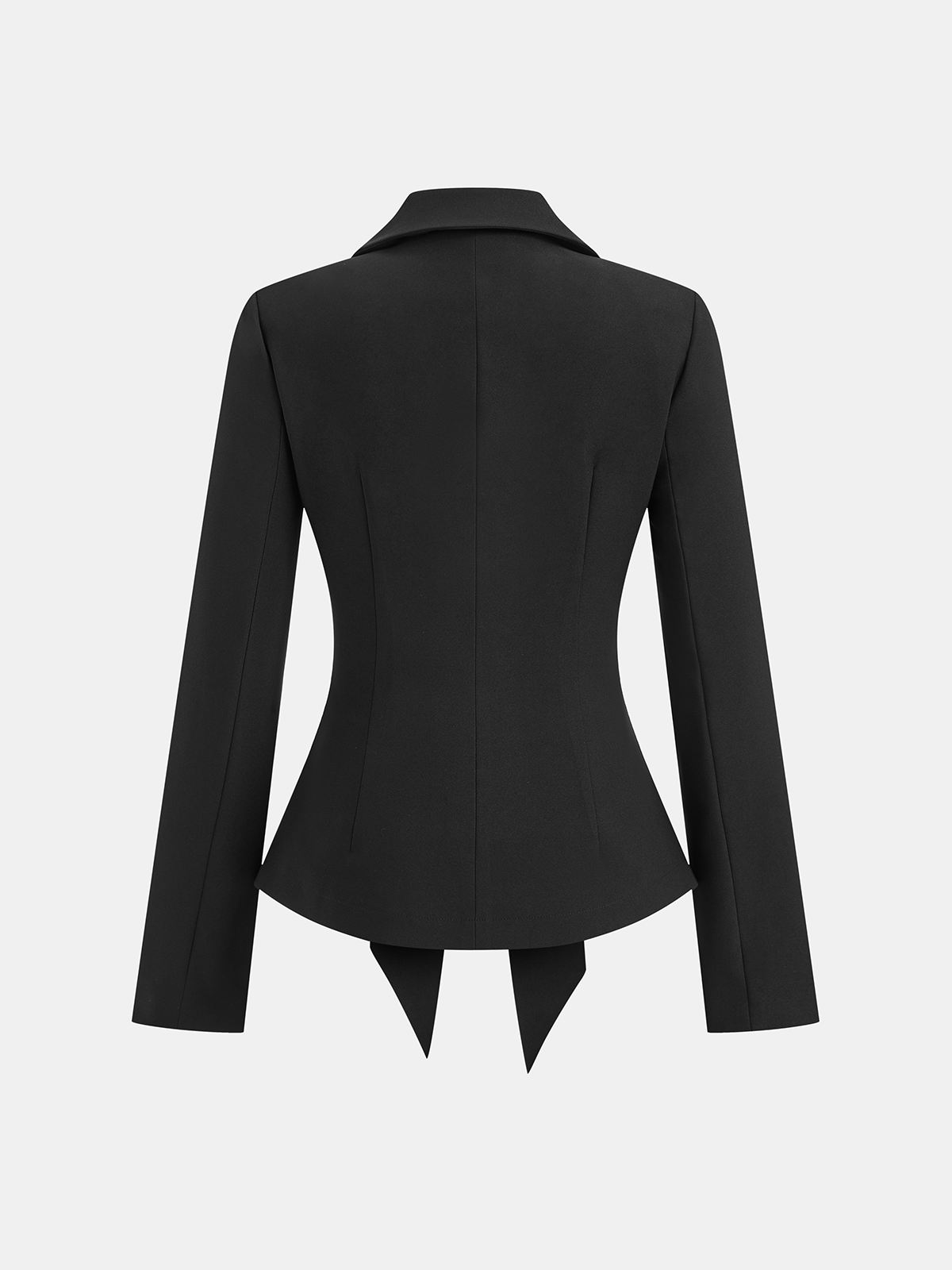 Women's Long Sleeve Tie Front Blazer - CelenoWear