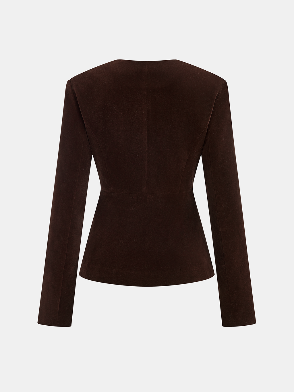 Women's Velvet Blazer with Metal Buttons - CelenoWear
