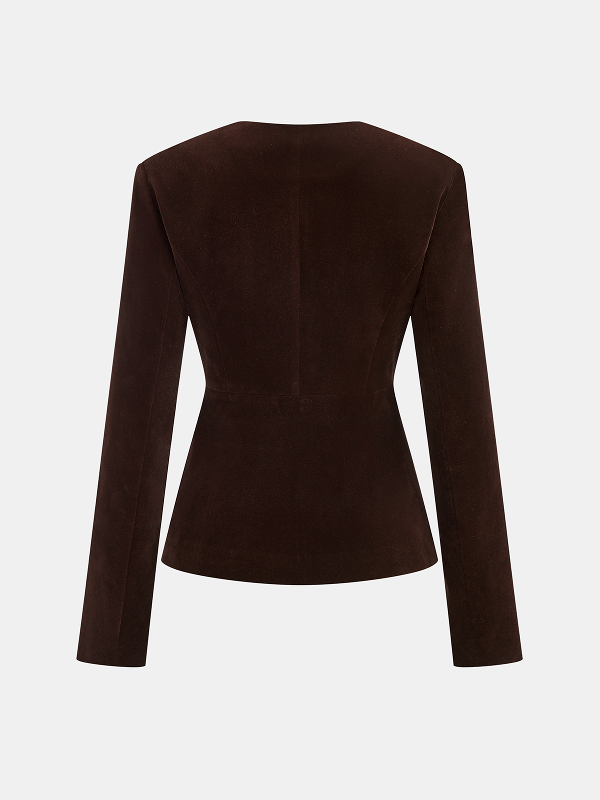 Women's Velvet Blazer with Metal Buttons - CelenoWear