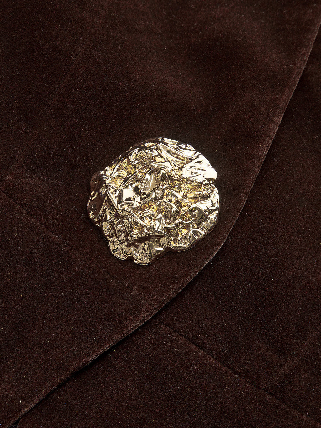 Women's Velvet Blazer with Metal Buttons - CelenoWear