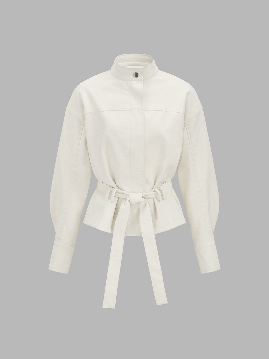 Women's Belted Faux Leather Jacket - CelenoWear