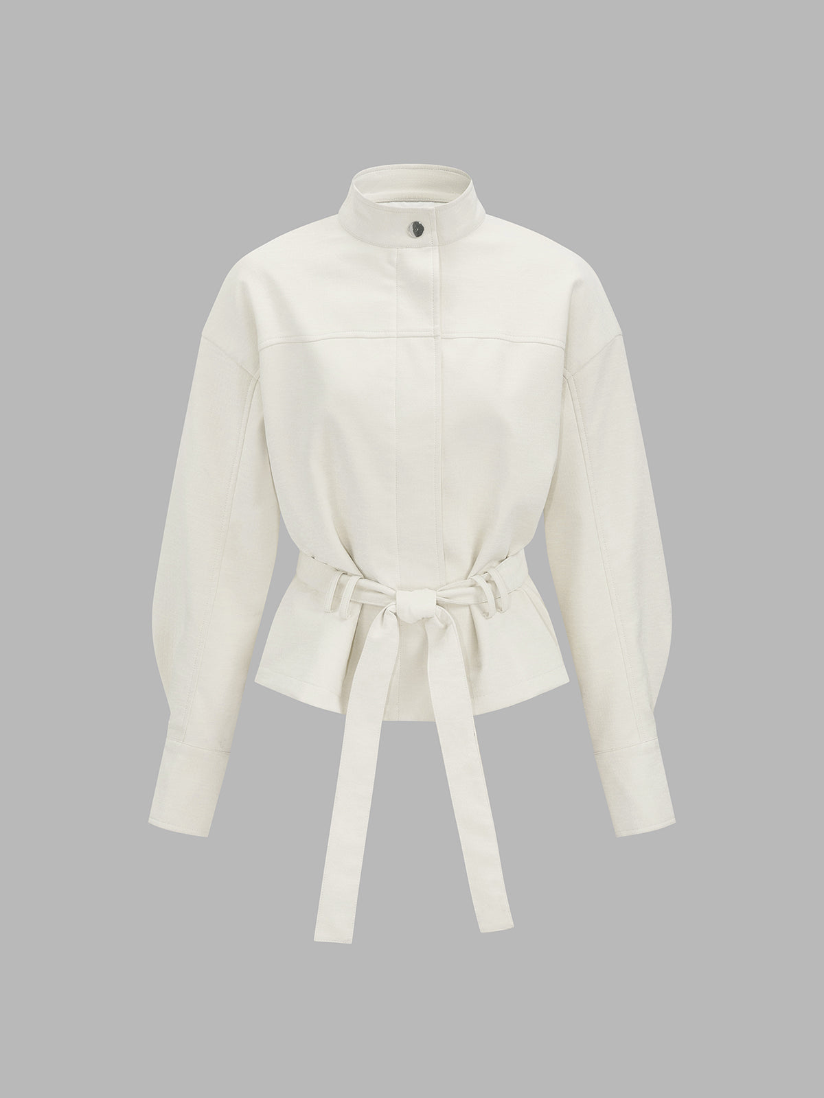 Women's Belted Faux Leather Jacket - CelenoWear